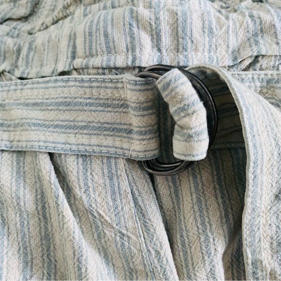 FREE PEOPLE Runyon Oversized Stripe Pants Blue Size Small - Picture 14 of 14